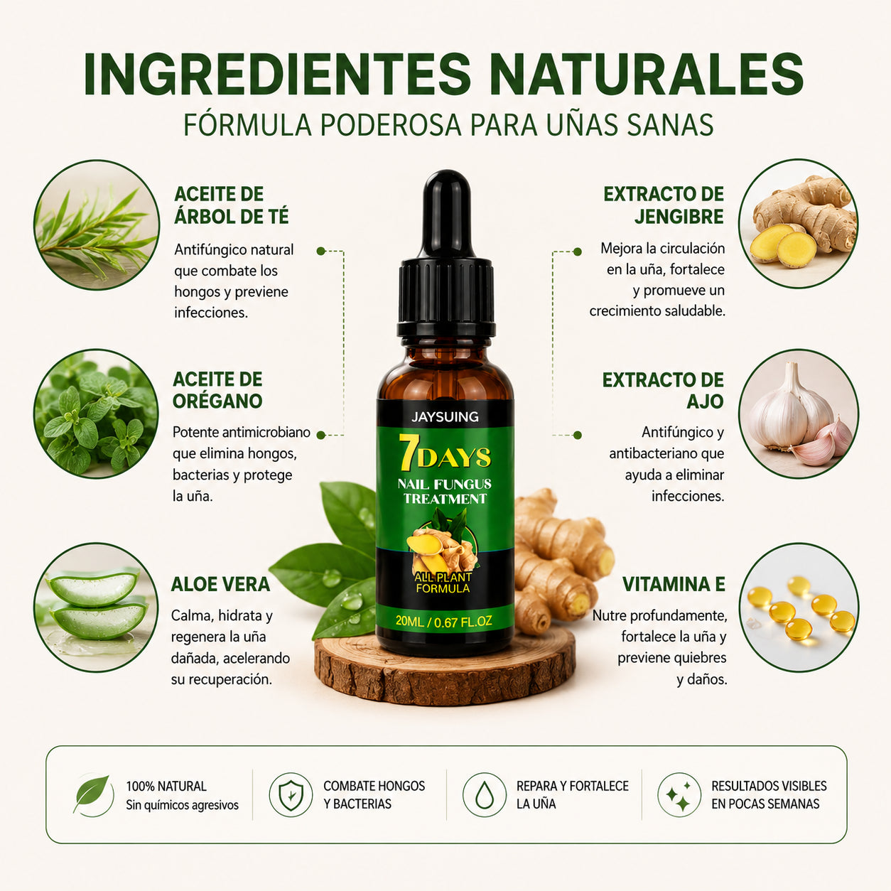7 DIAS - ELIMINA LOS HONGOS DE UÑAS