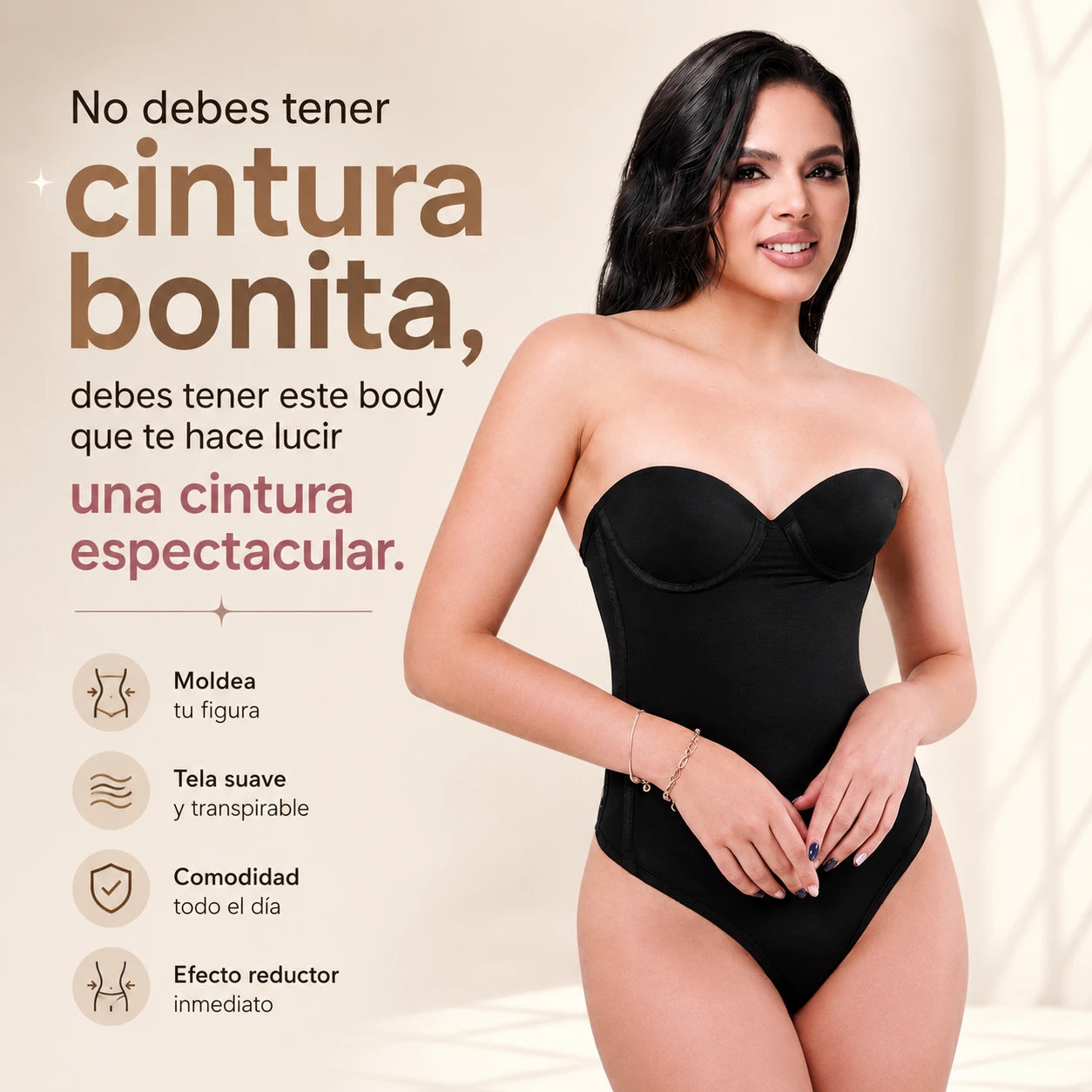 BODY CORSETTE CINTURA DE PRINCESA