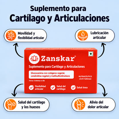 Zanskar®- Suplemento para el soporte del cartílago y las articulaciones