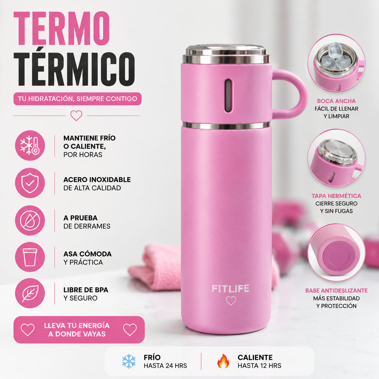 ✨ Combo Fitness 4 en 1 –No tines excusa para no  ir al GYM 💖
