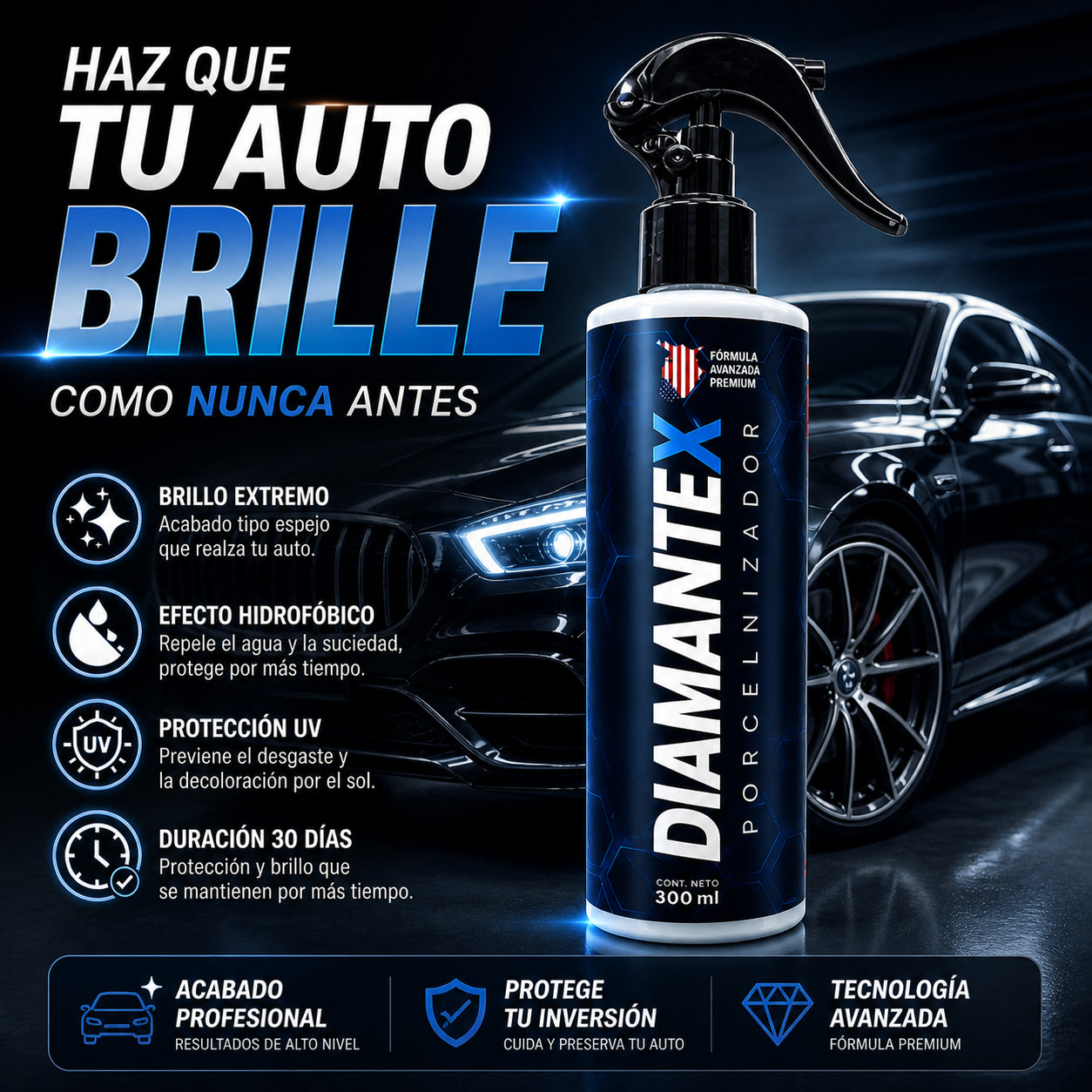 🚗 Diamantex Pro 3X™ – Restauración Total + Brillo Profesional (Llévate 3 por $119.900)