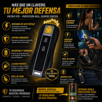 VolTaxv75™ protege tu seguridad 2X1 (GAS PIMIENTA GRATIS)