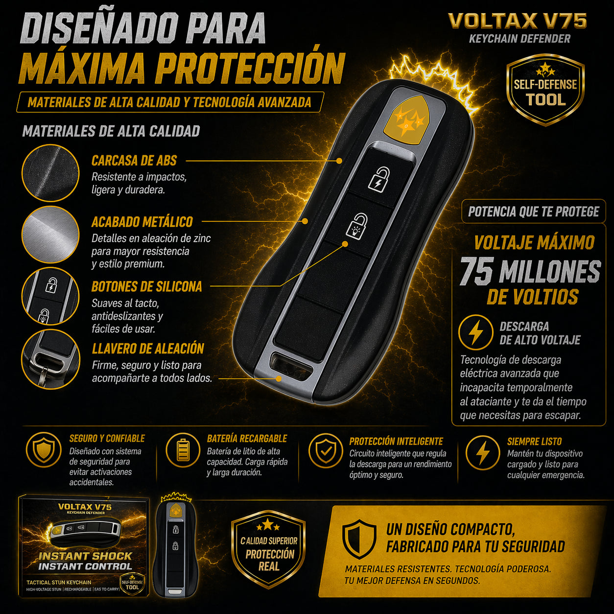 VolTaxv75™ protege tu seguridad 2X1 (GAS PIMIENTA GRATIS)