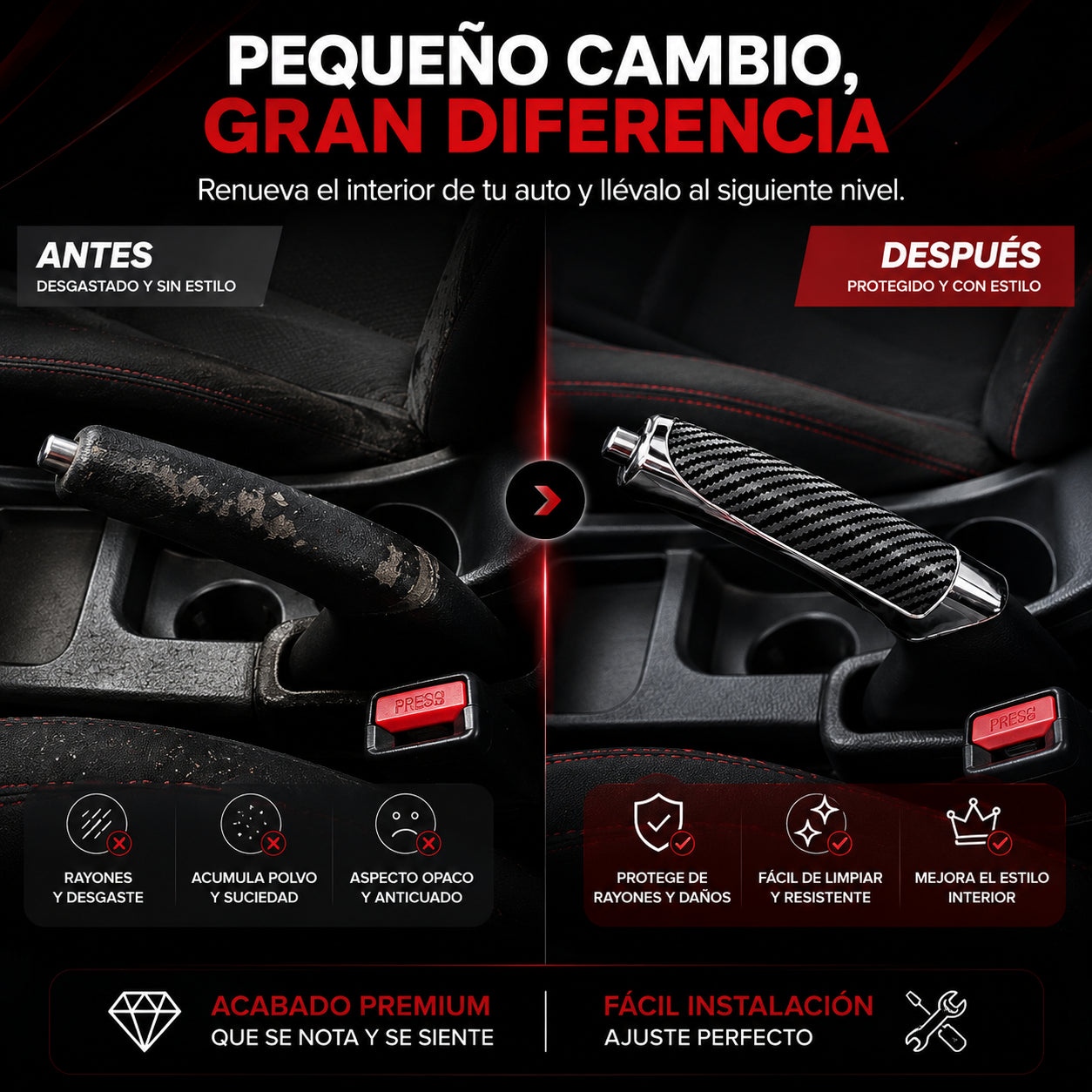 CoverCarbon® Cubierta Deportiva Para Freno