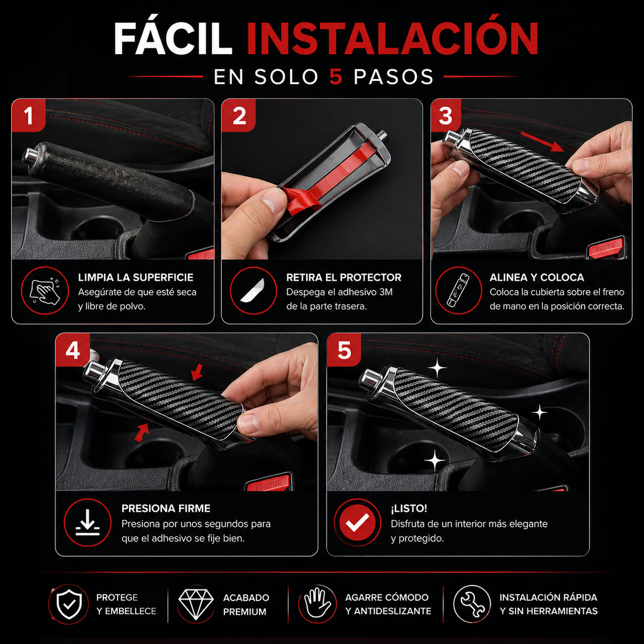 CoverCarbon® Cubierta Deportiva Para Freno