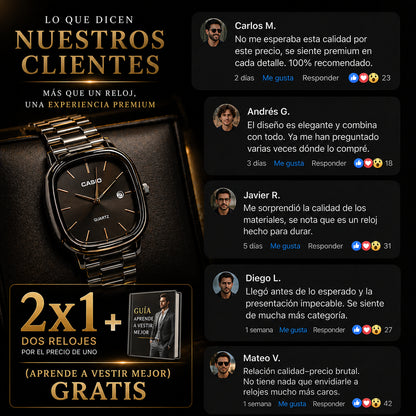⌚ Casio Vintage™ 2x1 +(guia) Aprende a Vestir Mejor GRATIS 💥