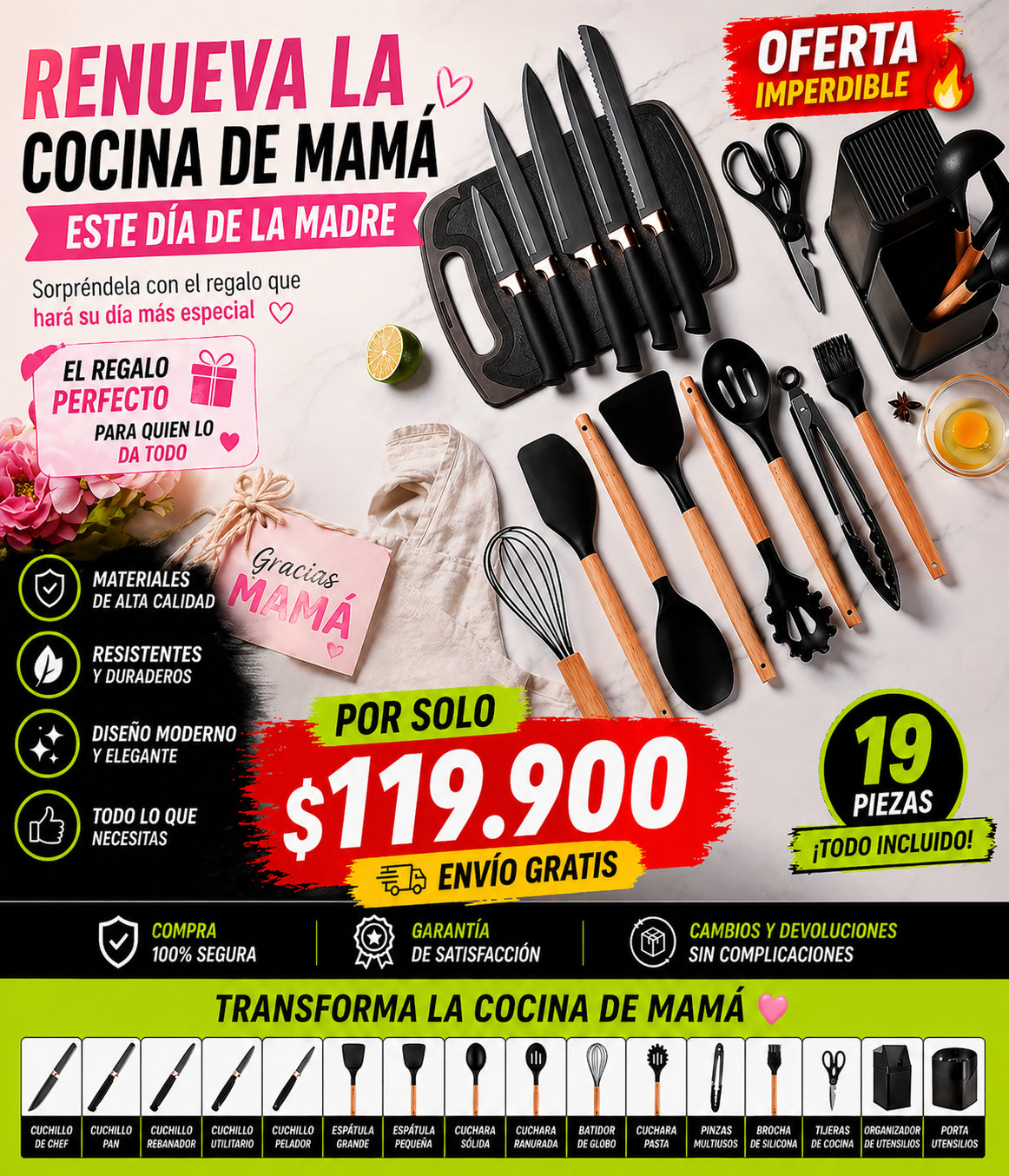 MasterChef Pro™ – Set Premium 19 Piezas
