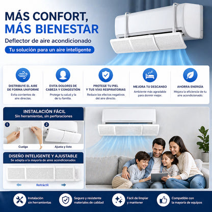AirComfort™ Deflector Inteligente Antiviento Directo