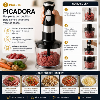 ChefMaster 5 en 1 – Todo lo que necesitas para cocinar como un profesional + 100 recetas GRATIS