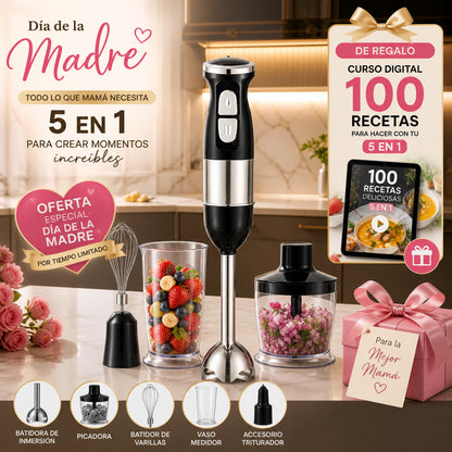ChefMaster 5 en 1 – Todo lo que necesitas para cocinar como un profesional + 100 recetas GRATIS