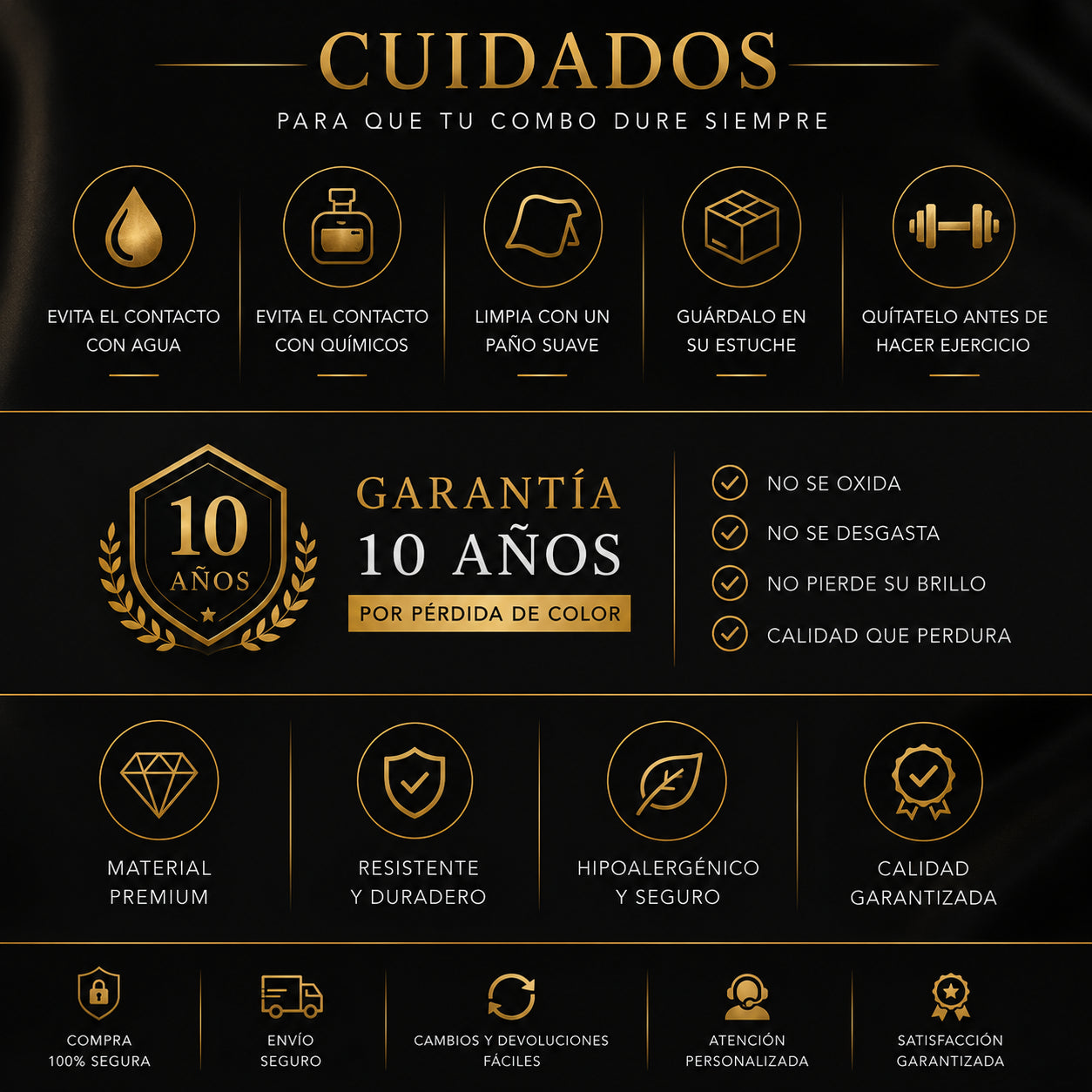 Kit Estilo Urbano™ — Cadena + Pulsera Oro Laminado 18K para Hombre