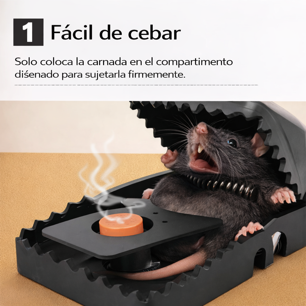 RIPRAT ® Trampa para ratones combo X4