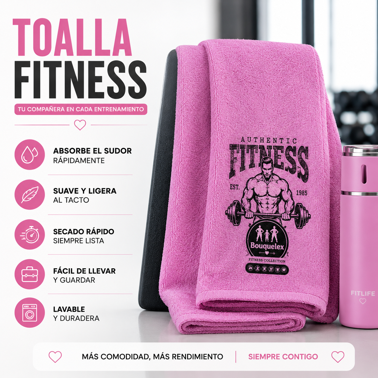 ✨ Combo Fitness 4 en 1 –No tines excusa para no  ir al GYM 💖