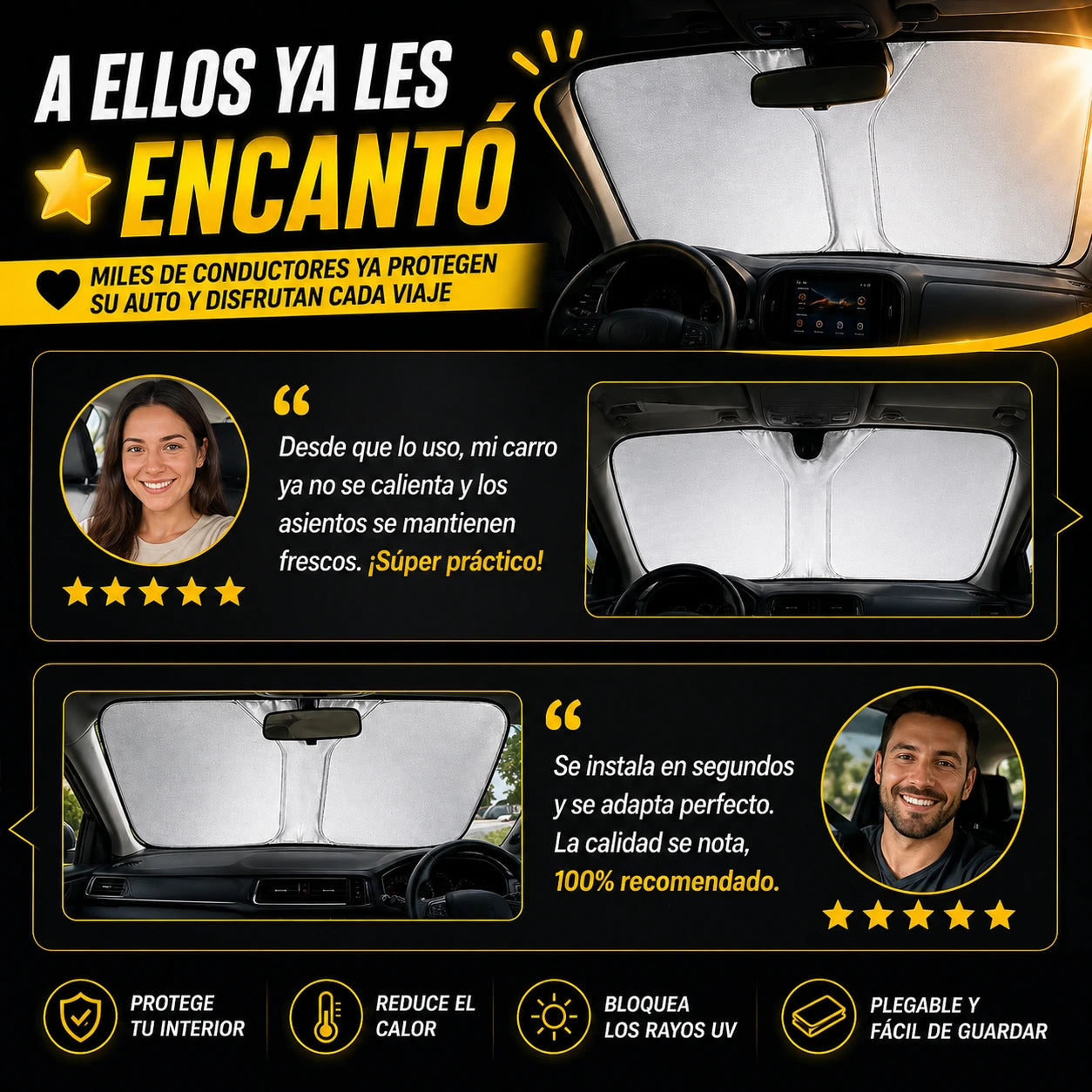 CoolCar™ Protector de cojineria  Anti-Sol 2x1 + Guía GRATIS
