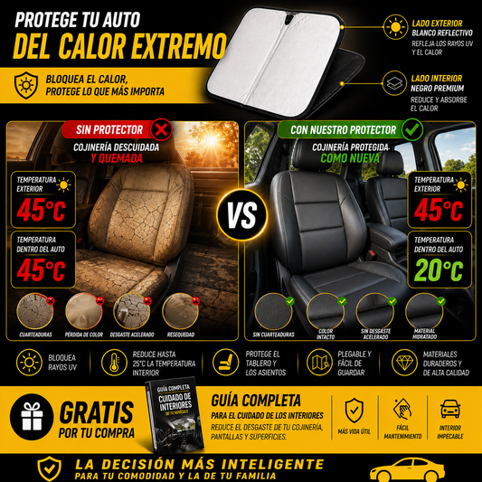 CoolCar™ Protector de cojineria  Anti-Sol 2x1 + Guía GRATIS