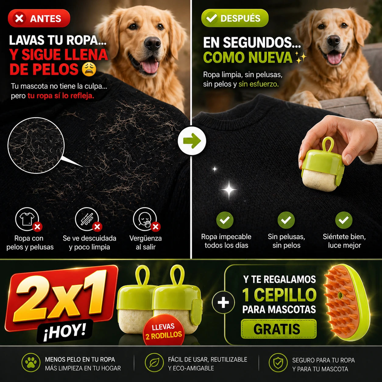 LintClean™ Quitapelusas 2x1 + Guía GRATIS para verte impecable ✨