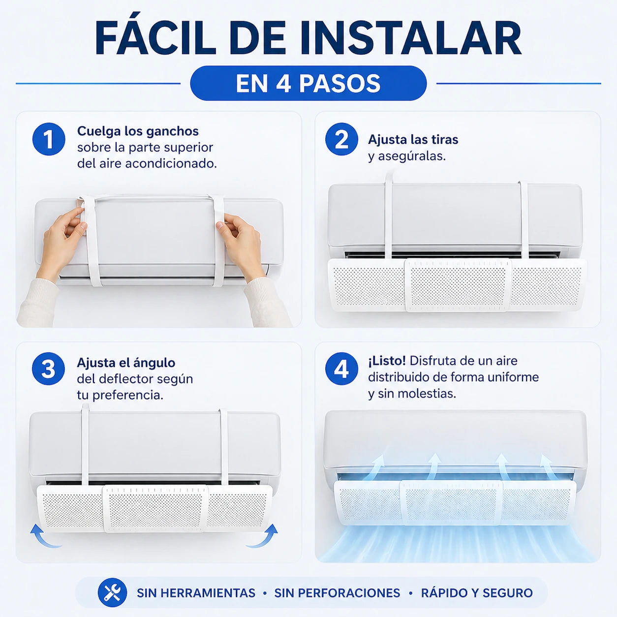 AirComfort™ Deflector Inteligente Antiviento Directo