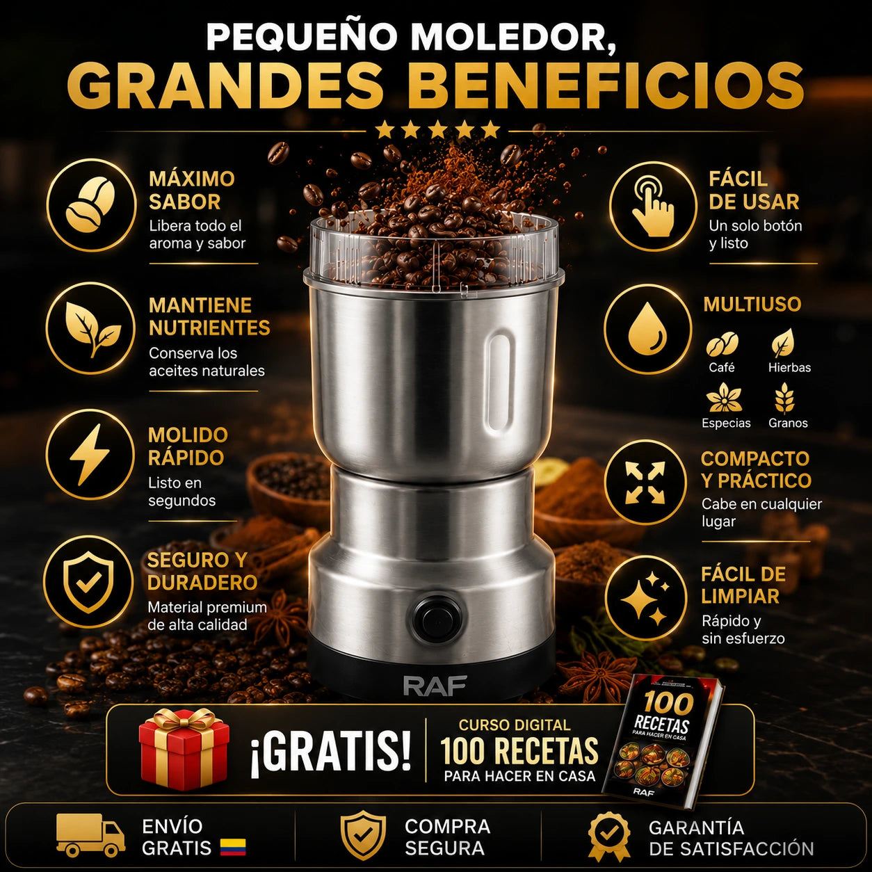 MolEspecias Criolla™+ 100Recetas gratis en casa