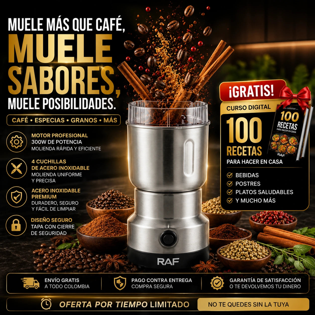 MolEspecias Criolla™+ 100Recetas gratis en casa